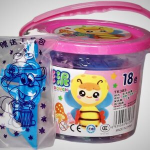 SMALL CUTE BUCKET OF DIFFERENT COLORS OF AIRDRY CLAYS FOR KIDS