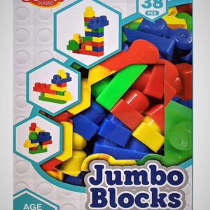 Dolly Plastic Building Blocks for kids box (big size)-Multi color