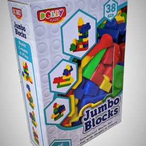 Dolly Plastic Building Blocks for kids box (big size)-Multi color