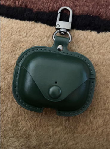 Leather Press and Release Headphone Case (GREEN) photo review